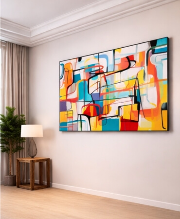 Vibrant Canvas Mosaic