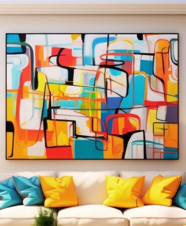 Vibrant Canvas Mosaic