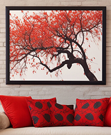 Crimson Foliage Print