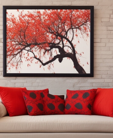 Crimson Foliage Print