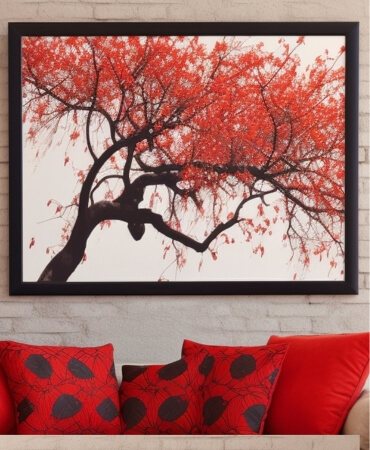 Crimson Foliage Print