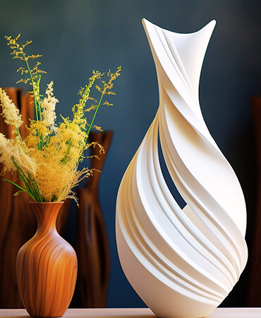 Spiral Sculpture Vase