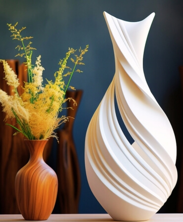 Spiral Sculpture Vase