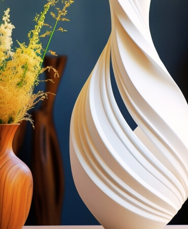 Spiral Sculpture Vase