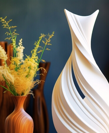 Spiral Sculpture Vase